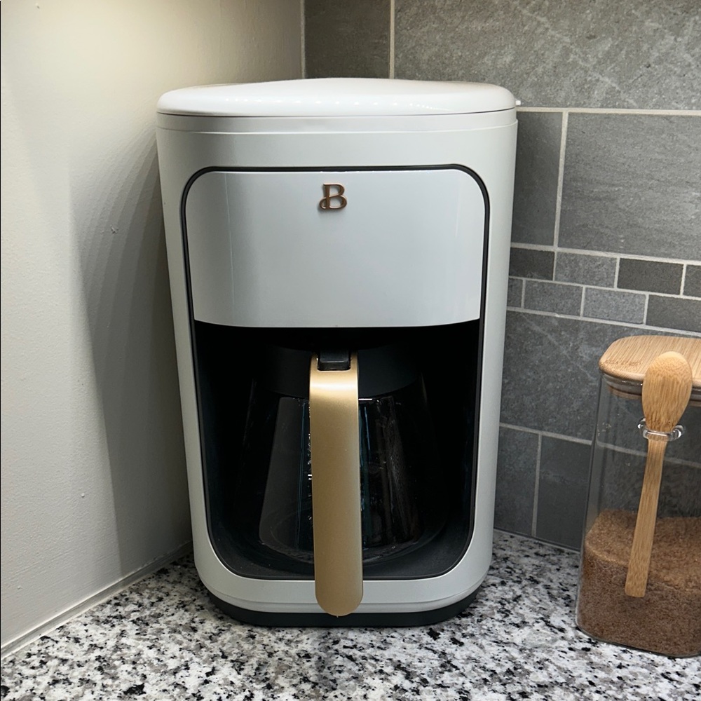 Home Kitchen Coffee Maker - White and Gold